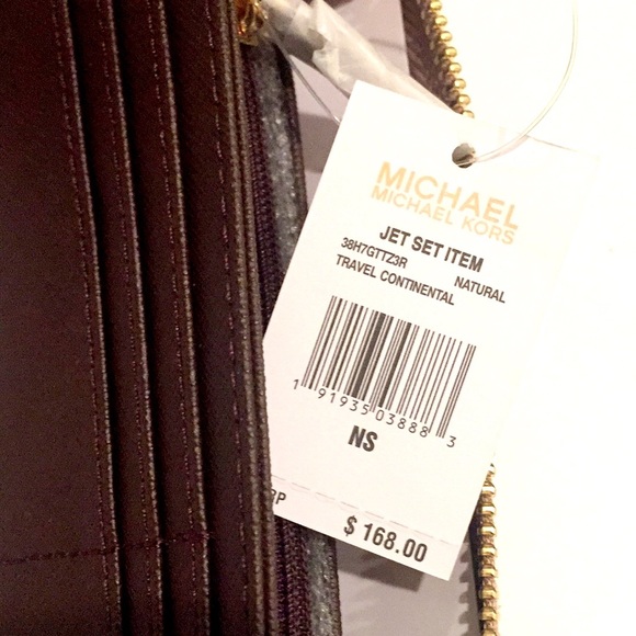 NWT Michael Kors Saffiano Leopard Wallet - Picture 4 of 7